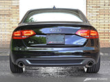 AWE: 2009-12 Audi A4 2.0T B8 - Touring Edition Dual Outlet Exhaust (Polished Silver Tips)