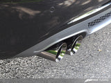 AWE: 2009-12 Audi A4 2.0T B8 - Touring Edition Single Side Exhaust (Polished Silver Tips)