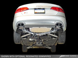AWE: 2009-2016 Audi S4 3.0T - Touring Edition Performance Exhaust 90mm Chrome Silver Tips