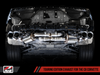 AWE: 2020-21 Chevrolet Corvette 6.2L C8 - Touring Edition Exhaust (Quad Chrome Silver Tips)