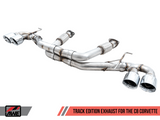 AWE: 2020-21 Chevrolet Corvette 6.2L C8 - Track Edition Exhaust (Quad Chrome Silver Tips)