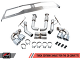 AWE: 2020-21 Chevrolet Corvette 6.2L C8 - Track Edition Exhaust (Quad Diamond Black Tips)