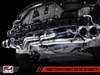 AWE: 2020-21 Chevrolet Corvette 6.2L C8 - Track Edition Exhaust (Quad Chrome Silver Tips)