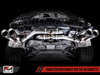 AWE: 2020-21 Chevrolet Corvette 6.2L C8 - Track Edition Exhaust (Quad Chrome Silver Tips)