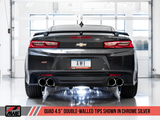 AWE: 2017-19 Chevrolet Camaro SS | ZL1 - Track Edition Axleback Exhaust (Chrome Silver Tips Quad Outlet)