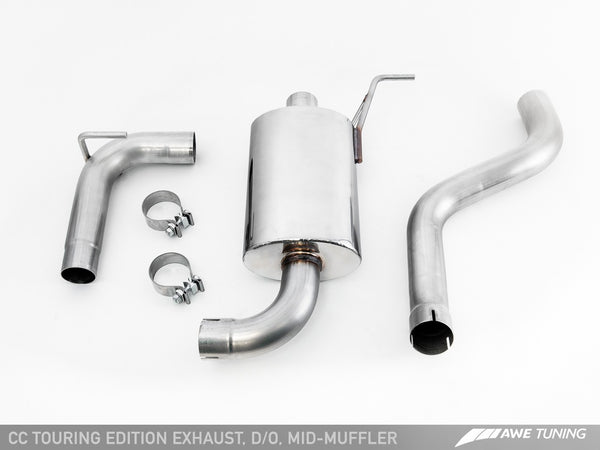 AWE: 2009-2017 Volkswagen CC - Touring Edition Performance Exhaust System (Diamond Black Tips)