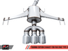 AWE: 2017-19 Honda Civic Type R FK8 - Touring Edition Exhaust w/ Front Pipe (Triple Diamond Black Tips)