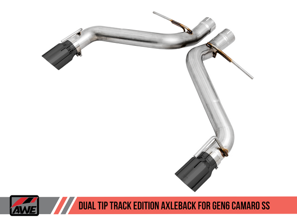 AWE: 2016-19 Chevrolet Camaro SS 6.2L - Track Edition Axleback Exhaust (Chrome Silver Tips Dual Outlet)