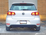 AWE: 2010-2014 Volkswagen Golf TDI - GTI Style Performance Exhaust System (Diamond Black Slash Cut Tips)