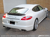 AWE: 2010-2016 Porsche 970 Panamera Turbo - Touring Edition Performance Exhaust System w/ Diamond Black Tips