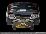 AWE: 2011-13 Porsche 970 Panamera - 2/4 Touring Edition Exhaust (Chrome Silver Tips)
