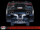 AWE: 2017-2019 Chevrolet Camaro SS | ZL1 - Touring Edition Axle-back Exhaust (Chrome Silver Tips / Quad Outlet)