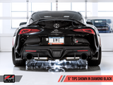 AWE: 2020-21 Toyota Supra A90 - Non-Resonated Touring Edition Exhaust (5" Diamond Black Tips)