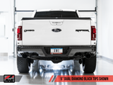 AWE: 2017-20 Ford Raptor - Tailpipes Conversion Kit (Diamond Black 5" Tips)