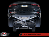 AWE: 2018-21 Audi B9 A5 2.0TFSI - Track Edition Exhaust Dual Outlet (Diamond Black Tips / Includes Downpipe)