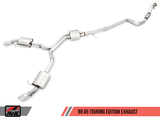 AWE: 2018-2021 Audi B9 A5 2.0 TFSI - Touring Edition Exhaust Dual Outlet Diamond Black Tips (Includes Downpipe)
