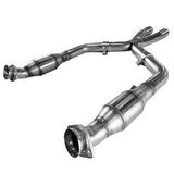 Kooks Headers & Exhaust:  2005-2010 FORD MUSTANG GT 3" STAINLESS STEEL GREEN CATTED X PIPE 4.6L
