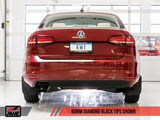 AWE: 2016-18 Volkswagen Jetta 1.4T - Track Edition Exhaust (Diamond Black Tips)