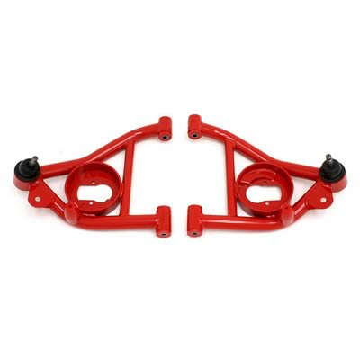 BMR:  1978-1987 GM G-Body A-arms, lower, DOM, non-adjustable, polyurethane bushings (Red)