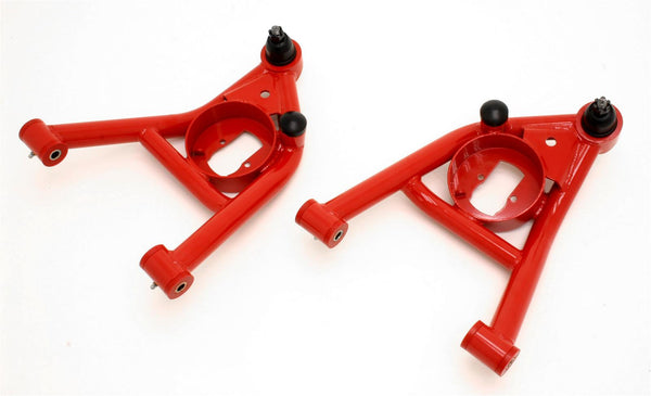 BMR:  1964-1972 GM A-Body A-arms, lower, DOM, non-adjustable, polyurethane bushings (Red)