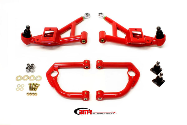 BMR:  1993-2002 GM F-Body Camaro/Firebird A-arm kit, upper (AA001H) and lower (AA002H) (Red)