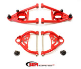 BMR:  1964-1972 GM A-Body A-arm kit, upper (AA017H) and lower (AA016H) (Red)