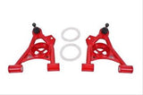 BMR:  1979-1993 Ford Mustang A-arms, lower, spring pocket, non-adj, poly, tall ball joint (Red)