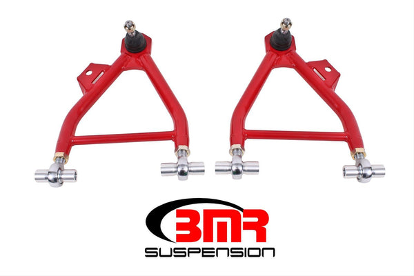 BMR:  1994-2004 SN95 Ford Mustang A-arms, lower, coilover, adjust, rod end, std ball joint (Red)