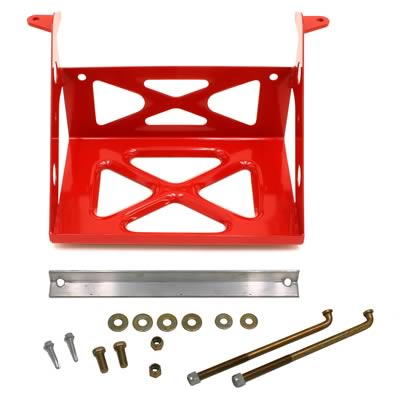 BMR:  1982-1992 GM F-body Camaro/Firebird Battery relocation mount kit (Red)