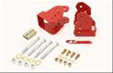 BMR:  1978-1987 GM G-bodies Control arm relocation brackets, bolt-on (Red)