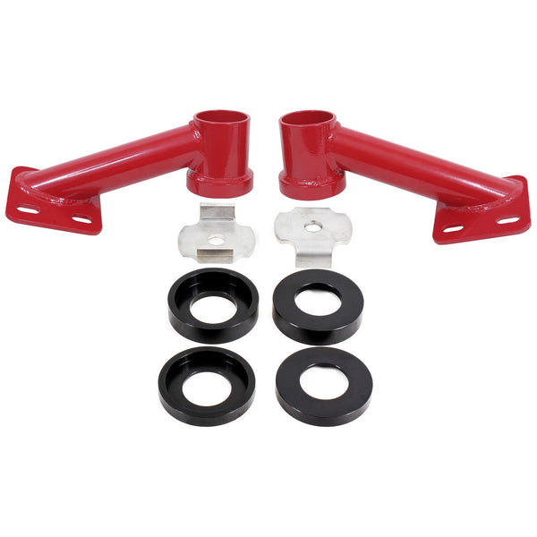 BMR:  2015-2018 Ford Mustang S550 Cradle bushing lockout kit (Red)