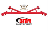 BMR:  2015-2018 Ford Mustang S550 Chassis brace, front subframe, 4-point (Red)