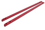 BMR:  2015-2018 Ford Mustang S550 Chassis jacking rails, super low profile (Red)