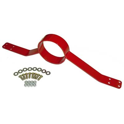 BMR:  1979-2003 Ford Mustang SN95 Driveshaft safety loop (Red)