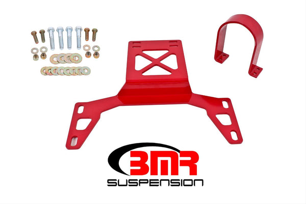 BMR:  2007-2014 Shelby GT500 Driveshaft safety loop, front (Red)