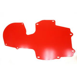 BMR:  1970-1981 GM F-body Camaro/Firebird A/C delete panel, aluminum (Red)