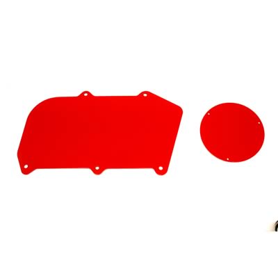 BMR:  1968-1972 GM A-body (non-A/C cars) Heater delete panel, aluminum (Red)