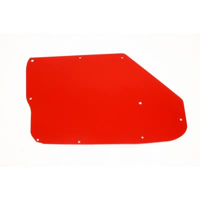 BMR:  1965-1967 GM A-body A/C delete panel, aluminum (Red)