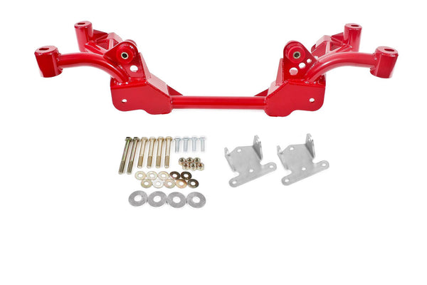 BMR:  1982-1992 GM F-body Camaro/Firebird K-member, SBC/BBC motor mounts, standard rack mounts (Red)