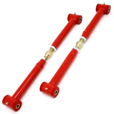 BMR:  1993-2002 GM F-Body Chevy Camaro / Firebird Lower control arms, chrome moly, on-car adj, poly bushings (Red)