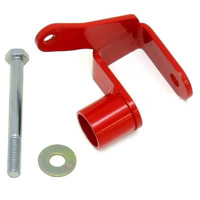 BMR:  2005-2014 Ford Mustang S197 Panhard rod relocation bracket (Red)