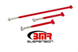 BMR:  1993-2002 GM F-Body Chevy Camaro / Firebird Rear suspension kit, on-car adj, poly/rod end TCA004, PHR010 (Red)