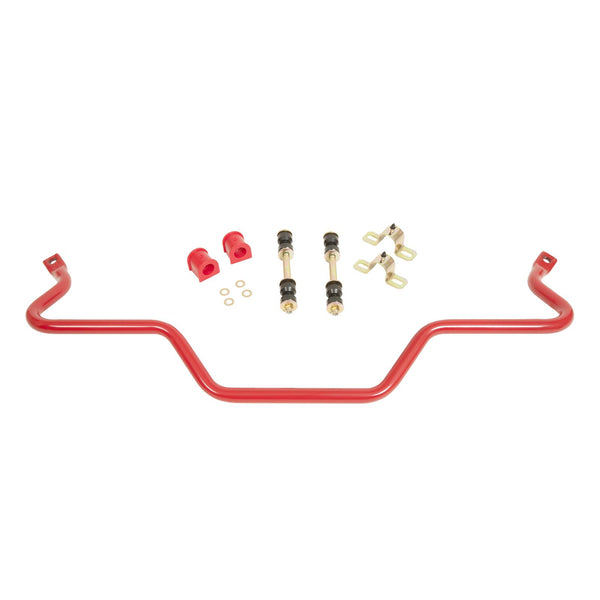 BMR:  1993-2002 GM F-body Chevy Camaro / Firebird Sway bar kit with bushings, rear, hollow 25mm (Red)