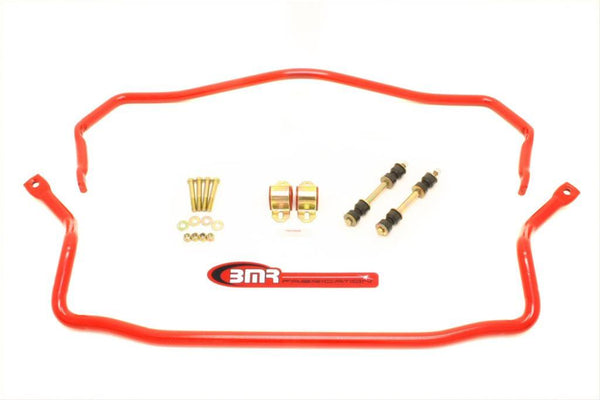 BMR:  1978-1987 GM G-body Sway bar kit with bushings, front (SB020H) and rear (SB021H) Red