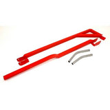 BMR:  1982-1992 GM F-Body Chevy Camaro / Firebird Subframe connectors, weld-on, boxed, outside frame exhaust (Red)