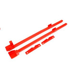 BMR:  1979-1993 Ford Mustang Fox Subframe connectors, weld-on, boxed, premium, hardtop only (Red)