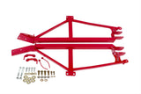 BMR:  1993 - 2002 Chevrolet Camaro / Firebird Subframe connectors, bolt-on, 4-point, non-convertible only (Red)