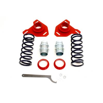 BMR:  1982-1992 GM F-Body Chevrolet Camaro / Firebird Coil-over conversion kit, front (Red)