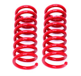 BMR: 1964-1972 GM A-body Lowering springs, front, 2" drop (Red)