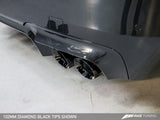 AWE: 2013-16 BMW M5 F10 4.4L - Touring Edition Axle Back Exhaust (Diamond Black Tips)